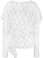 Isabel Marant Étoile Floral-lace Wrap Top - White