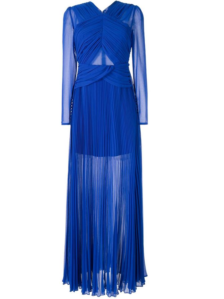 Self-portrait Cross Front Dress - Blue