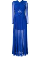 Self-portrait Cross Front Dress - Blue