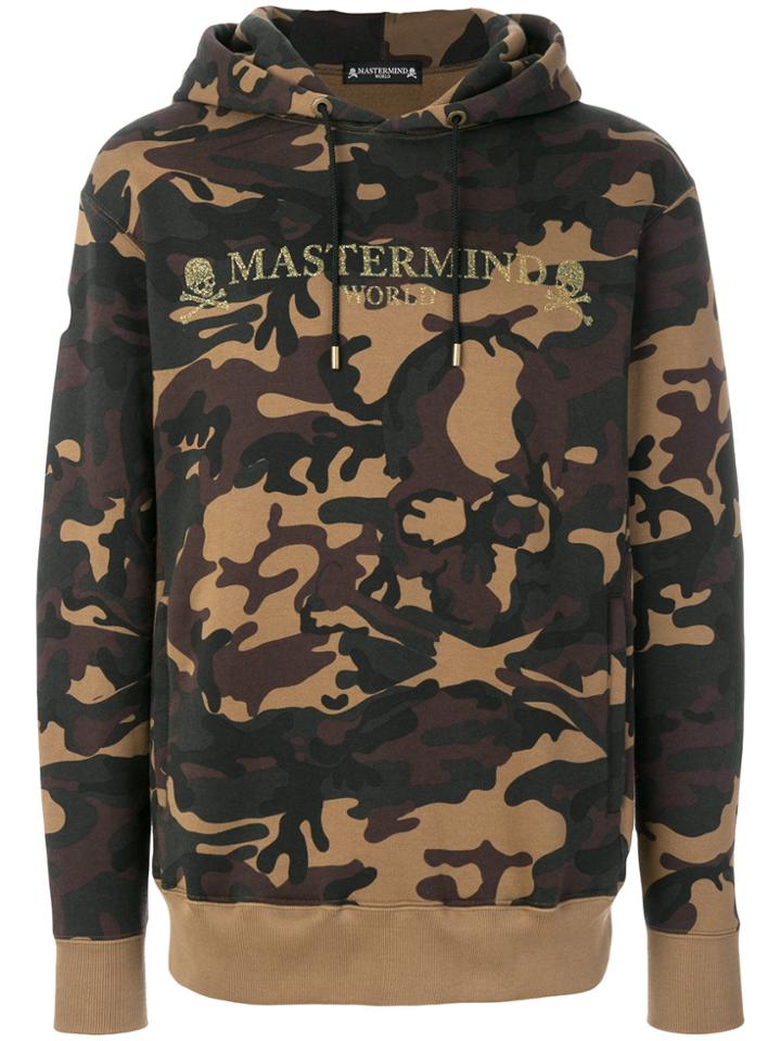 Mastermind Japan Camouflage Print Hoodie - Green