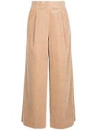 Estnation Corduroy Wide-leg Trousers - Brown