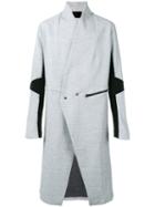 Minimal Double-breasted Coat - Men - Cotton/polyamide - L, Grey, Cotton/polyamide, Lost & Found Ria Dunn