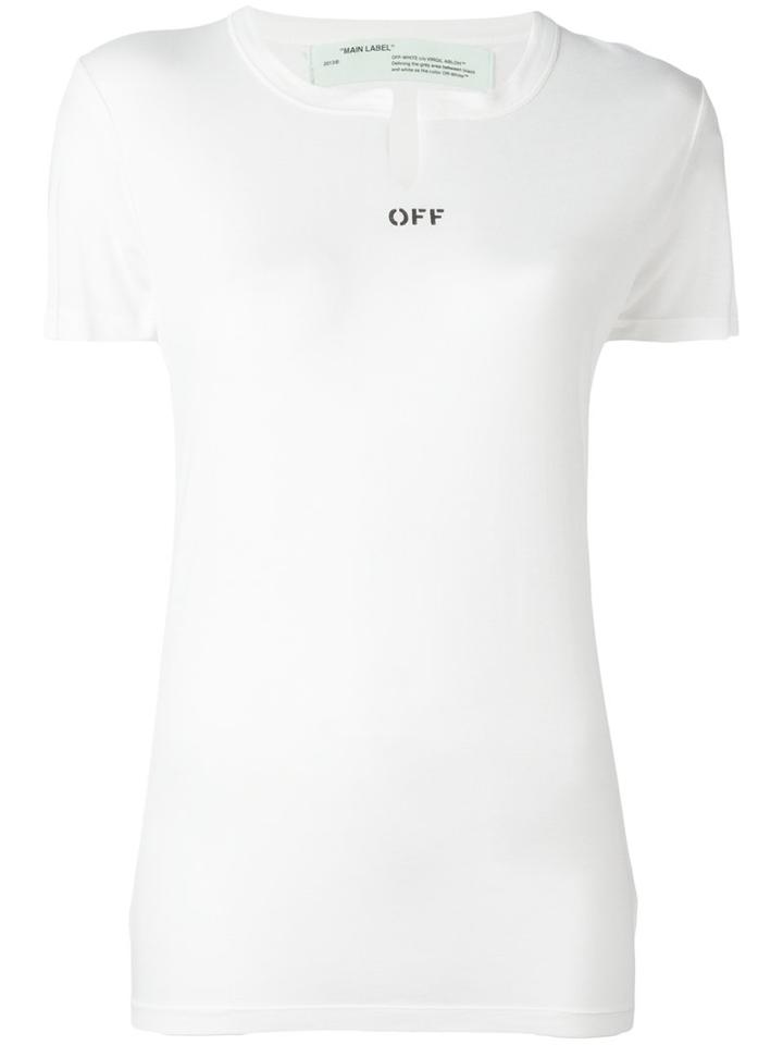 Off-white - Off T-shirt - Women - Micromodal/polyester - S, Women's, White, Micromodal/polyester