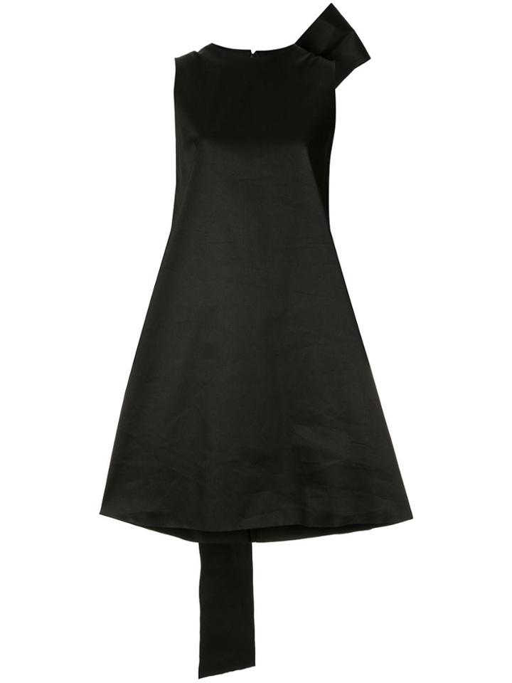 Yang Li Bow Mini Dress - Black