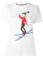 Moncler Grenoble Front Print T-shirt, Women's, Size: Medium, White, Cotton