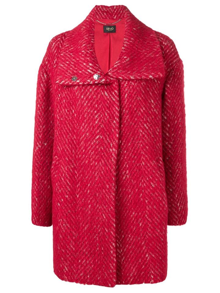 Liu Jo Short Cocoon Coat - Red
