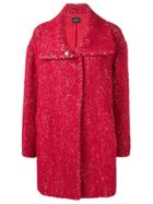 Liu Jo Short Cocoon Coat - Red