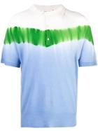 Prabal Gurung Tie Dye Colourblock Polo Shirt - Blue