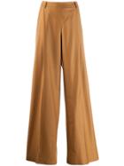 Fabiana Filippi Wide-leg Tailored Trousers - Brown