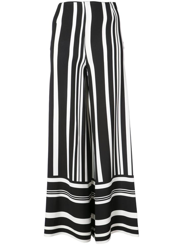 Semsem Striped Palazzo Pants - Black