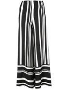 Semsem Striped Palazzo Pants - Black