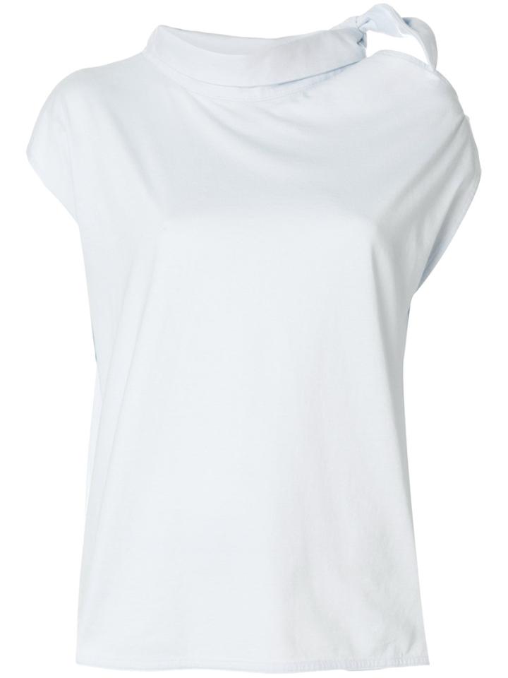 Mm6 Maison Margiela Knot Collar Sleeveless Top - Blue
