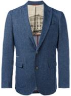 Al Duca D'aosta 1902 Single-breasted Suit Jacket, Men's, Size: 52, Blue, Virgin Wool