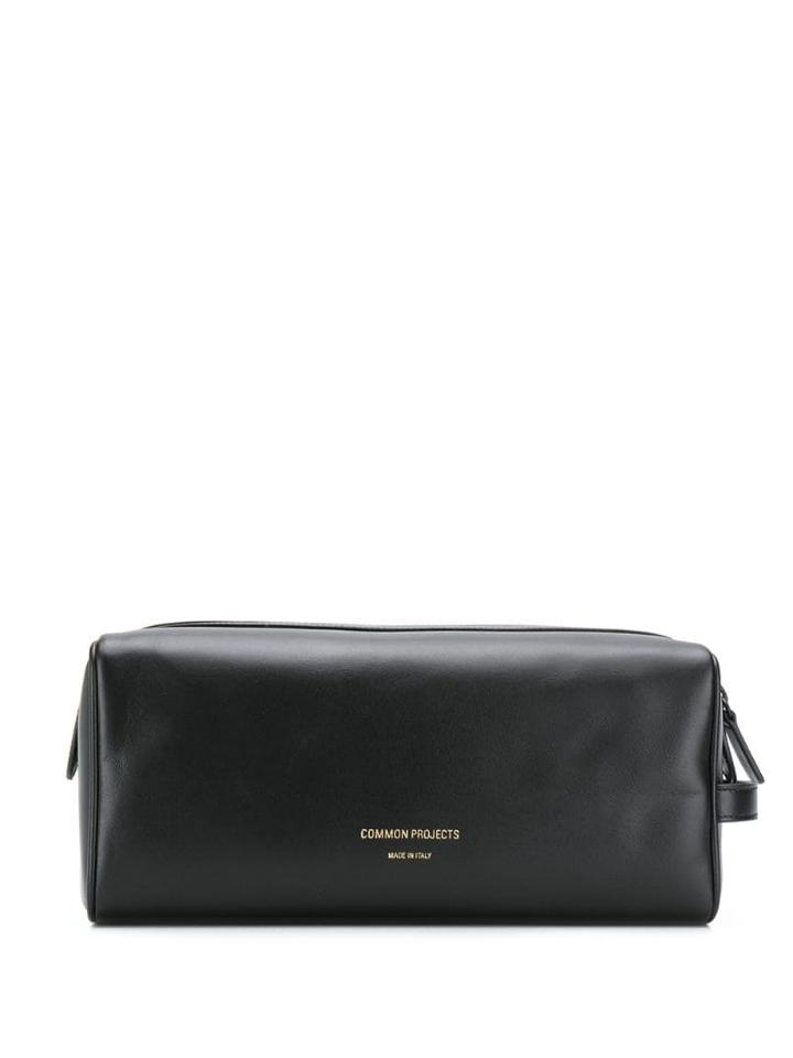 Common Projects Top Zip Clutch Bag - Black