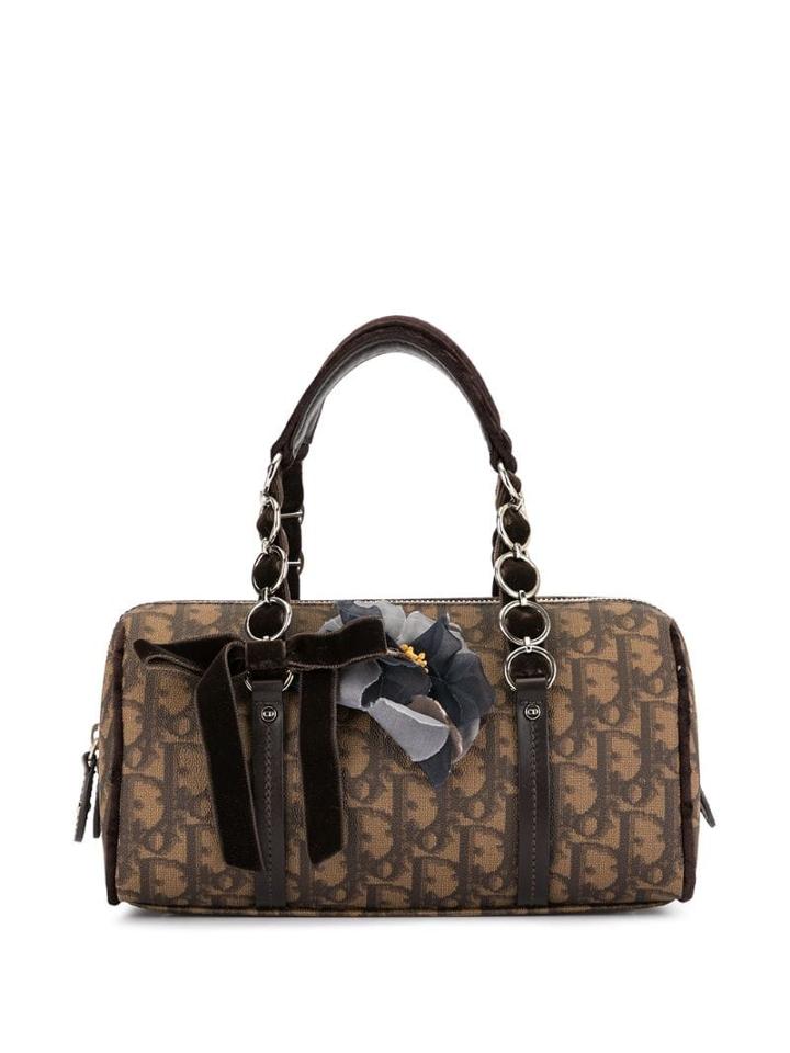 Christian Dior Pre-owned Oblique Romantique Handbag - Brown
