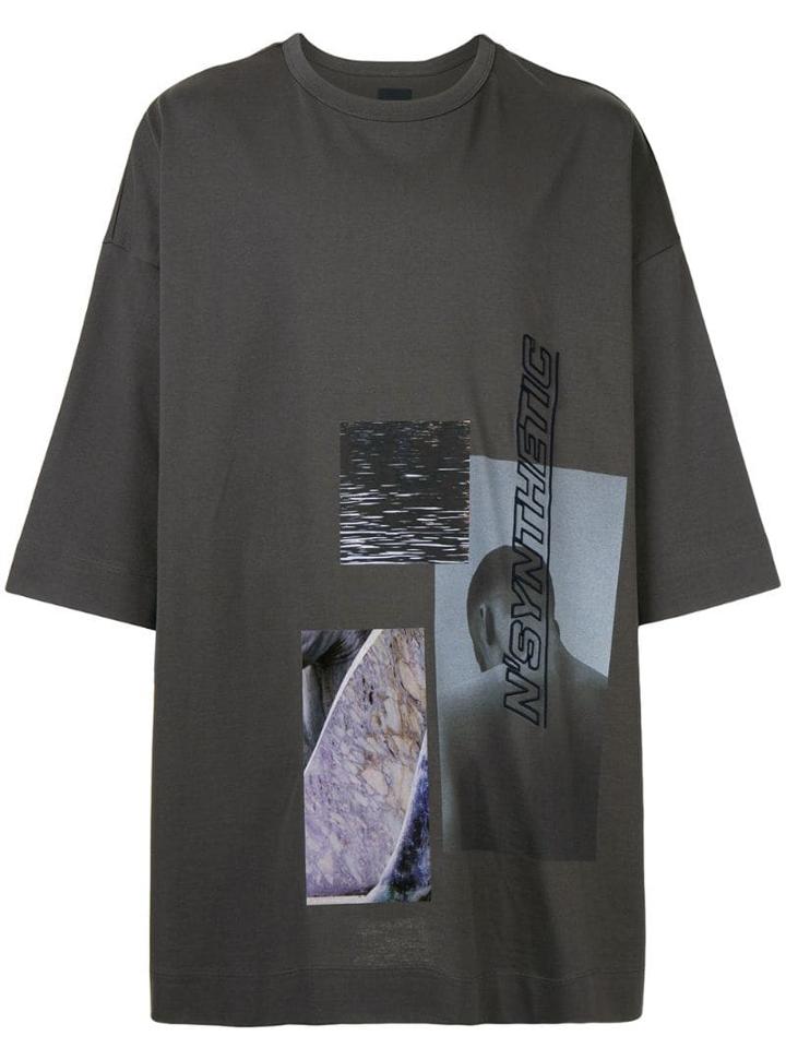 Juun.j Photo Print T-shirt - Grey