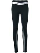 Ermanno Scervino Mesh Insert Leggings - Blue