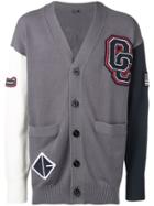 Opening Ceremony Colour Block Varsity Cardigan - Grey