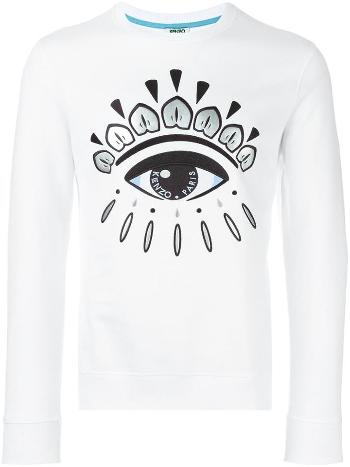 Kenzo 'eye' Sweatshirt, Men's, Size: Xl, White, Cotton