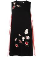 Msgm Embellished Sleeveless Dress, Women's, Size: 42, Black, Polyester/acetate/viscose