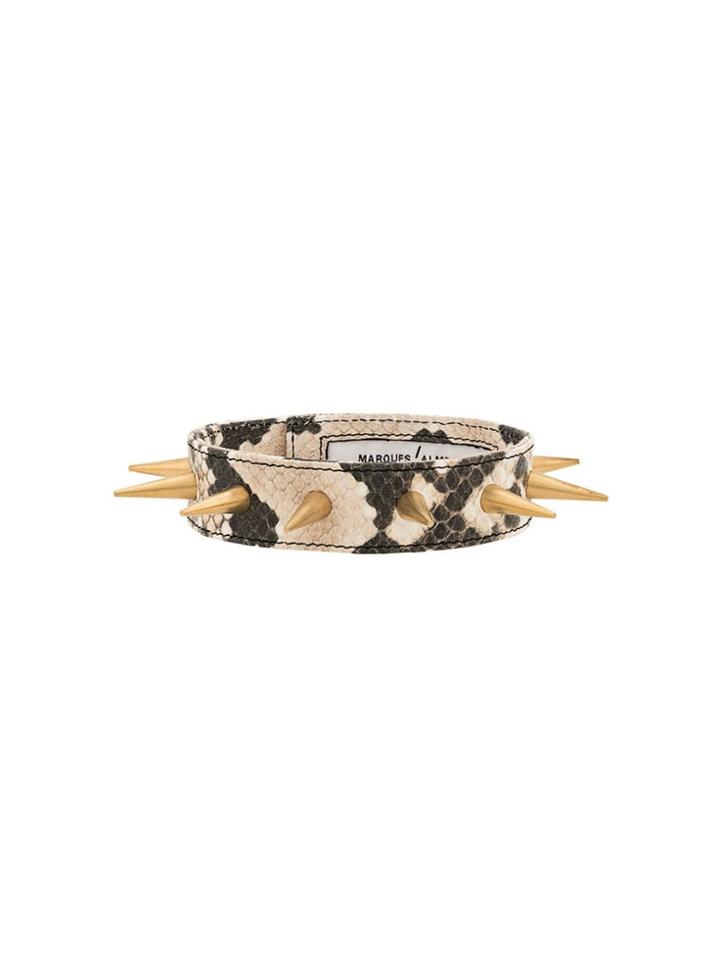 Marques'almeida Spiked Choker - Neutrals