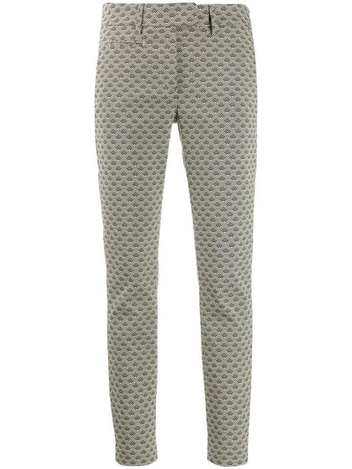 Dondup Geometric Pattern Trousers - Neutrals