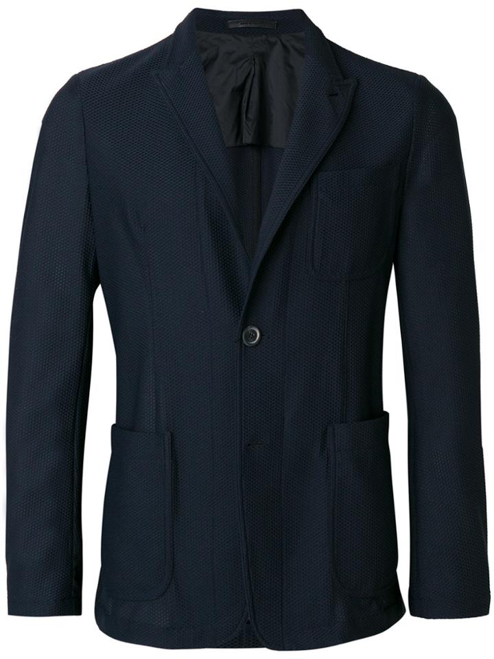 Giorgio Armani Mesh Blazer - Blue