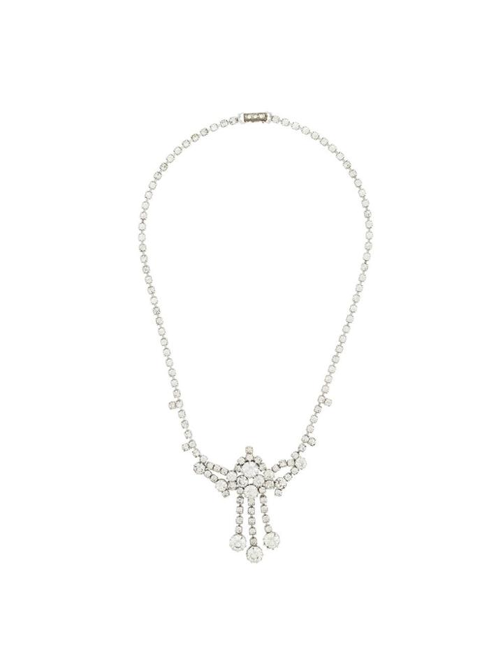 Susan Caplan Vintage 1960s Vintage Swarovski Crystal Drop Pendant -