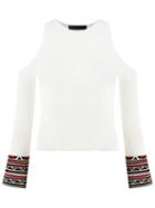 Talie Nk Knit Cold-shoulder Top, Women's, Size: P, Polyamide/spandex/elastane/viscose