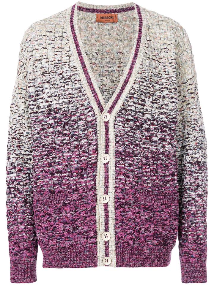 Missoni Ombré Button Up Cardigan - Multicolour