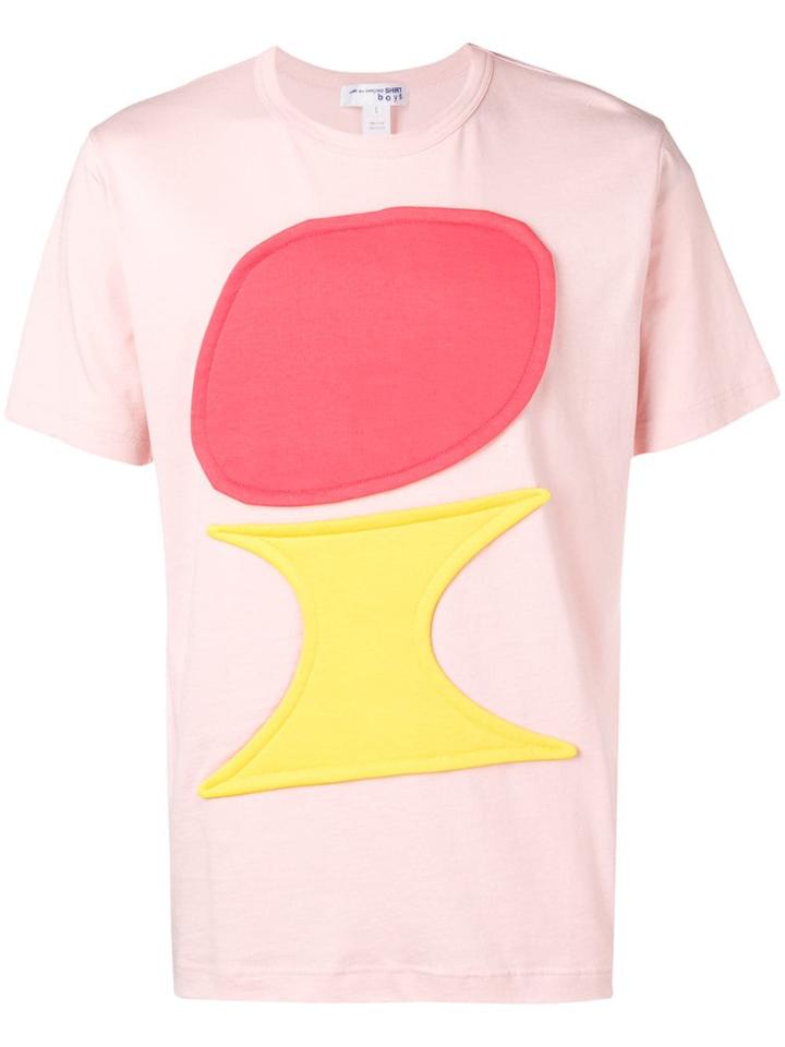 Comme Des Garçons Shirt Boys Patch Detail T-shirt - Pink & Purple