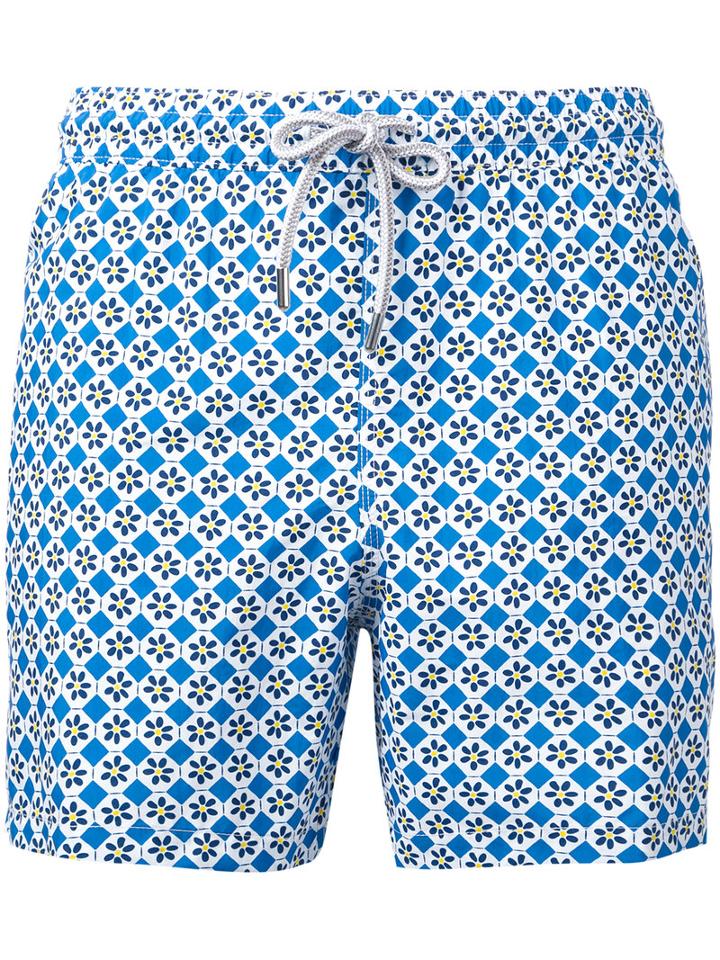 Capricode - Printed Swim Shorts - Men - Polyamide - M, Blue, Polyamide