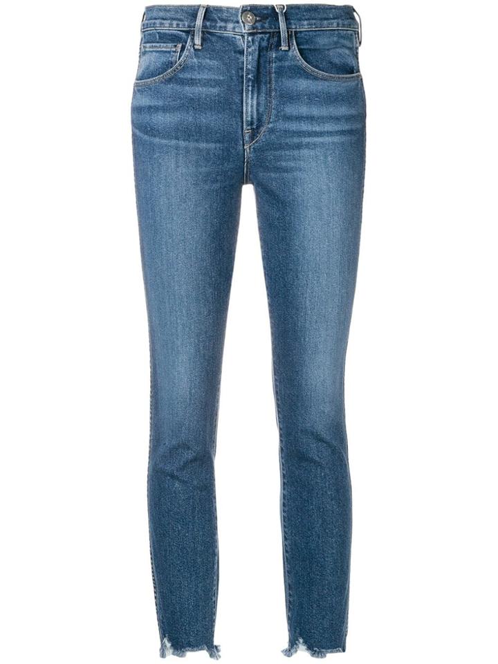 3x1 Cropped Skinny Jeans - Blue