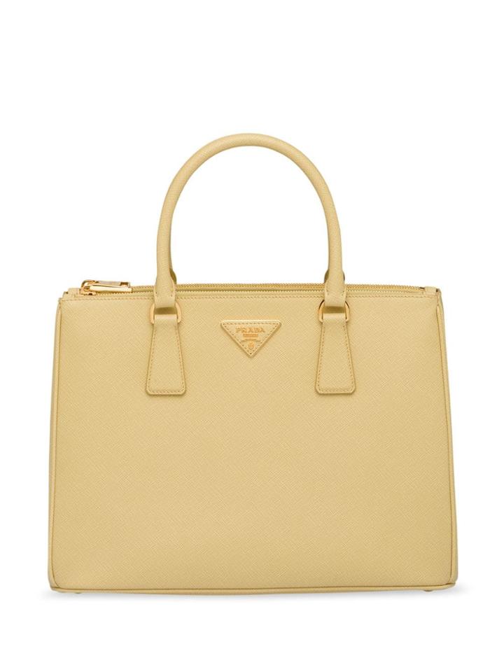 Prada Galleria Medium Tote Bag - Yellow