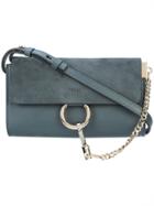 Chloé Faye Wallet On Strap - Blue