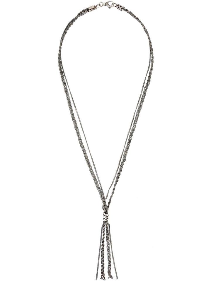 Emanuele Bicocchi Braided Chain Necklace - Metallic