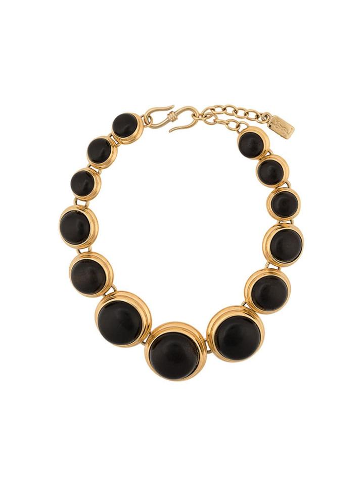 Yves Saint Laurent Vintage Graduated Round Necklace - Gold