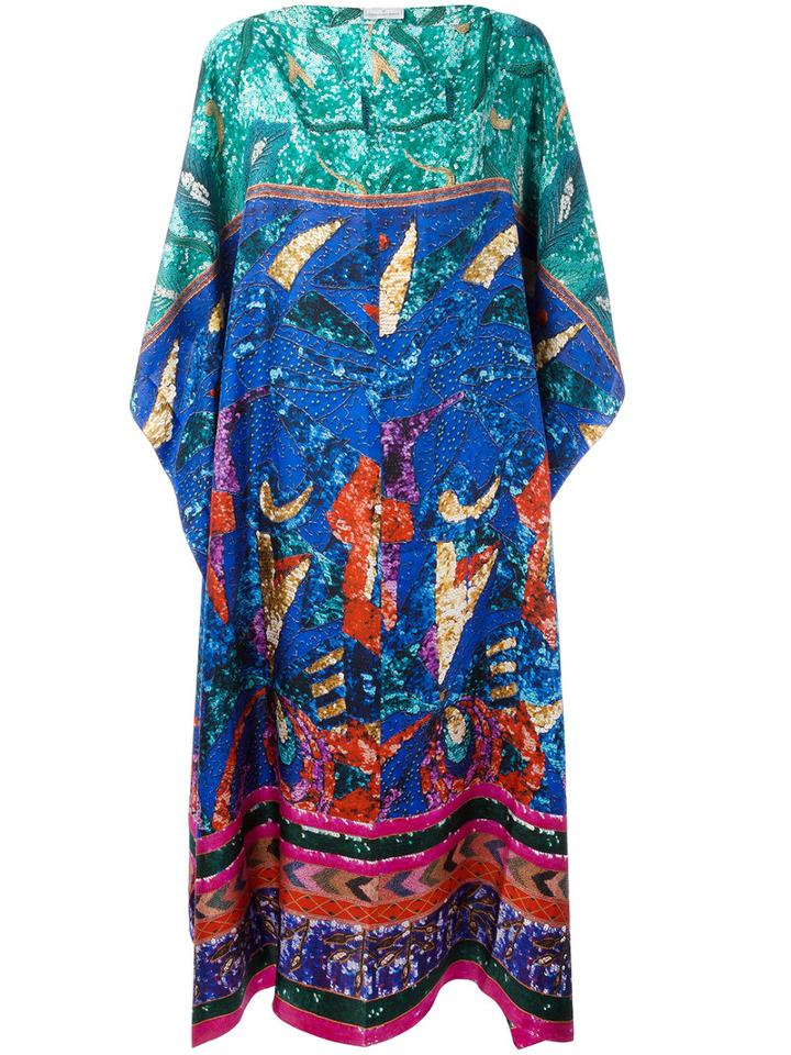Pierre-louis Mascia Patterned Maxi Dress, Women's, Silk