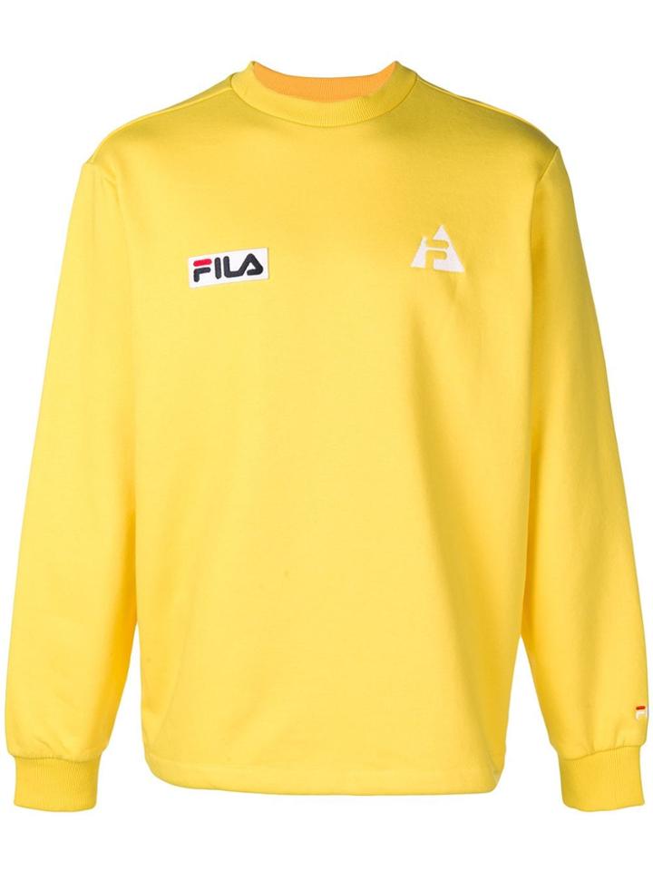 Fila Branded Jersey Sweater - Yellow & Orange