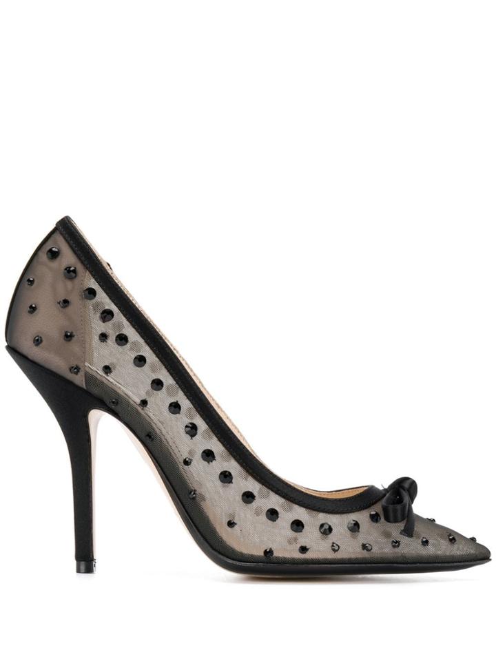No21 Embellished Sheer Pumps - Black