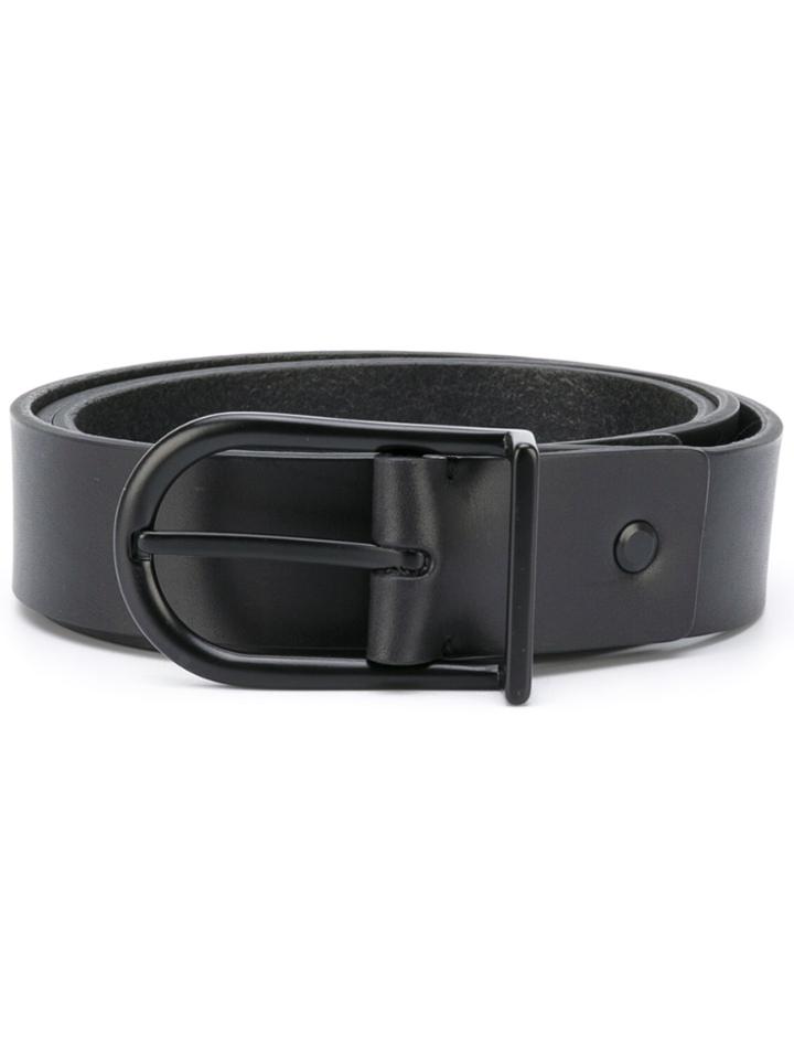 Troubadour Slim Leather Belt - Black