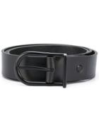 Troubadour Slim Leather Belt - Black