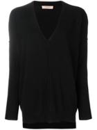 Twin-set Oversized Long-sleeve Sweater - Black