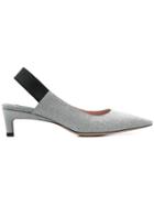 Max Mara Pointed Sling Back Pumps - Grey