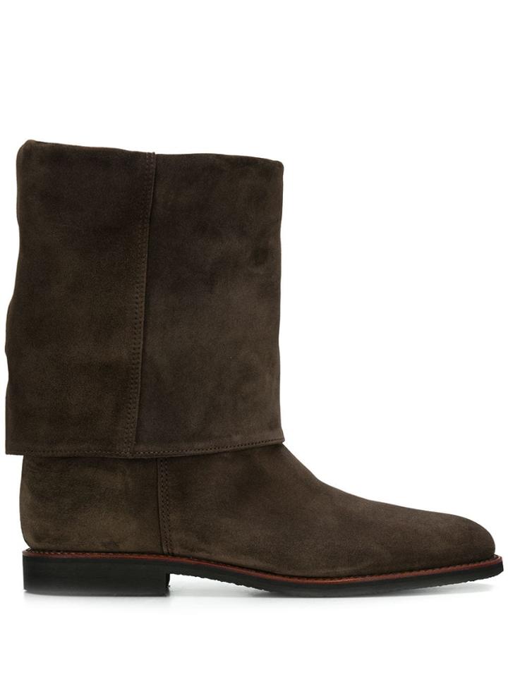 Holland & Holland Turnover Ankle Boots - Brown
