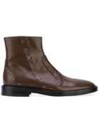A.f.vandevorst Studded Ankle Boots - Brown