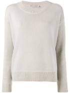 Vince Crew Neck Sweater, Women's, Size: Medium, Nude/neutrals, Cashmere