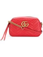 Gucci Gg Marmont Matelassé Bag - Red