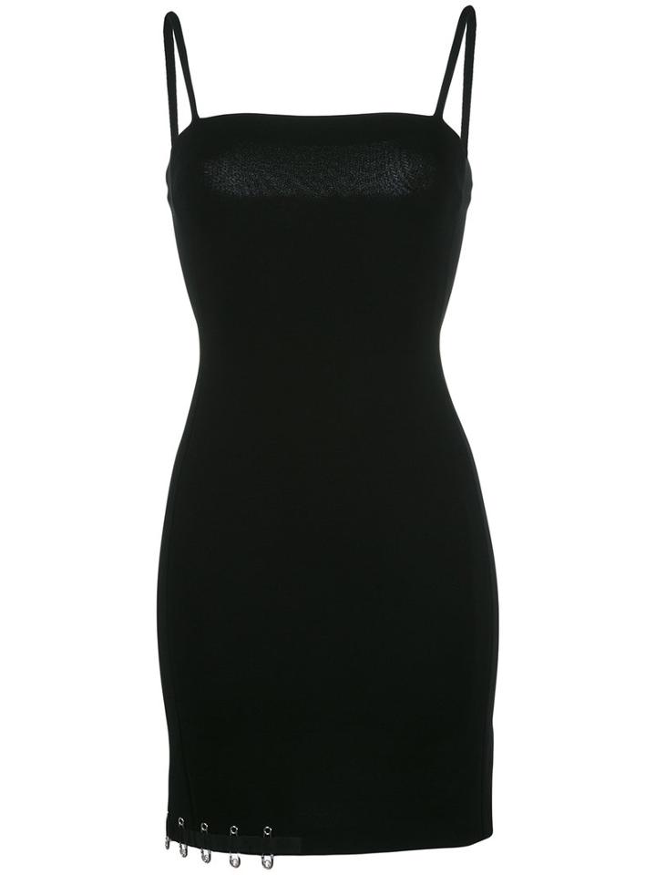 Versus Logo Pins Dress, Women's, Size: 42, Black, Viscose/polyamide/spandex/elastane/polyester