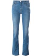 7 For All Mankind Stonewashed Bootcut Jeans, Women's, Size: 29, Blue, Cotton/polyester/modal/spandex/elastane